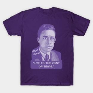 Albert Camus Portrait and Quote T-Shirt